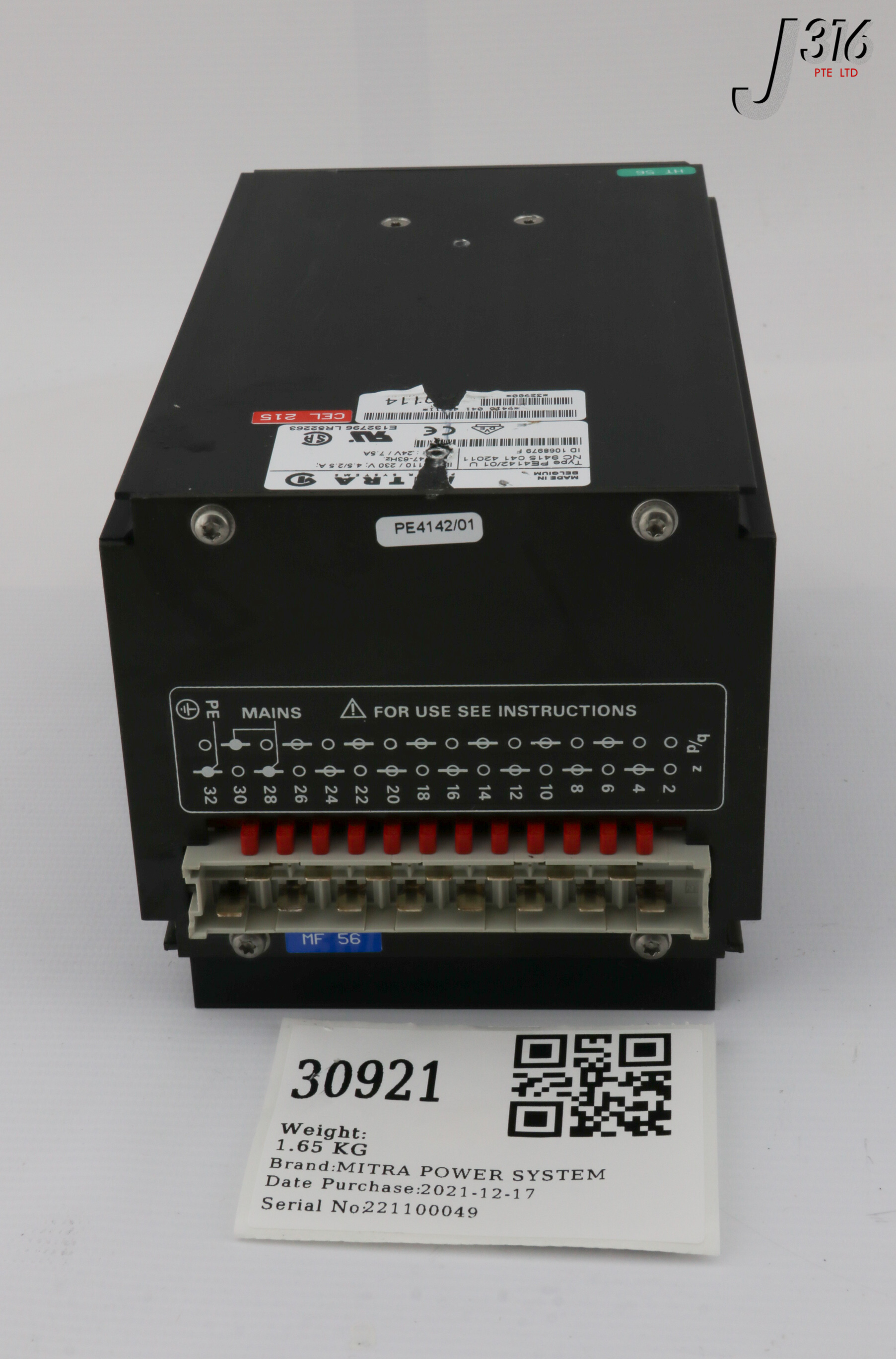 30921 MITRA POWER SYSTEM POWER SUPPLY, NC 9415 041 42011 PE4142/01